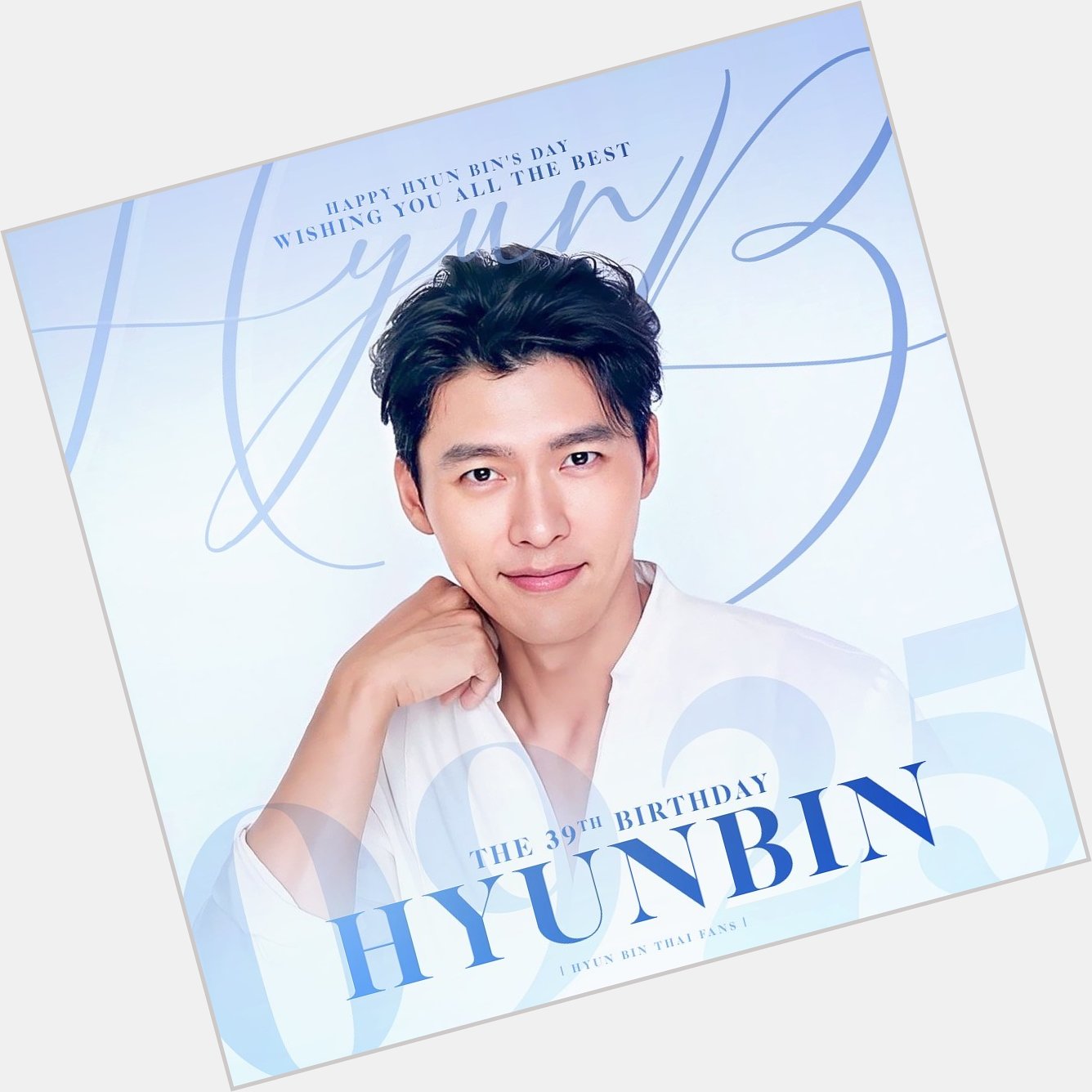Happy birthday Hyun Bin wishing you all the best 9.25     