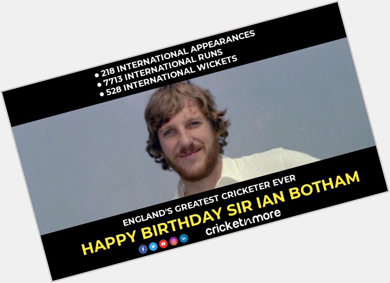 Happy Birthday Sir Ian Botham
.
.    