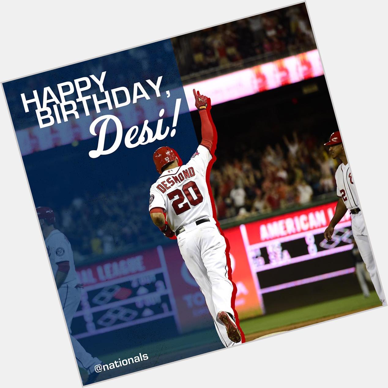 Wishing a very Happy Birthday to our very own, Ian Desmond! Here\s hoping for a day filled with 