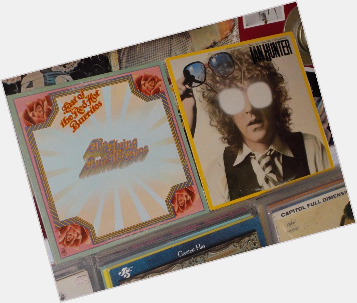Happy Birthday to the late Michael Clarke of the Flying Burrito Brothers (and the Byrds) and Ian Hunter (of Mott) 