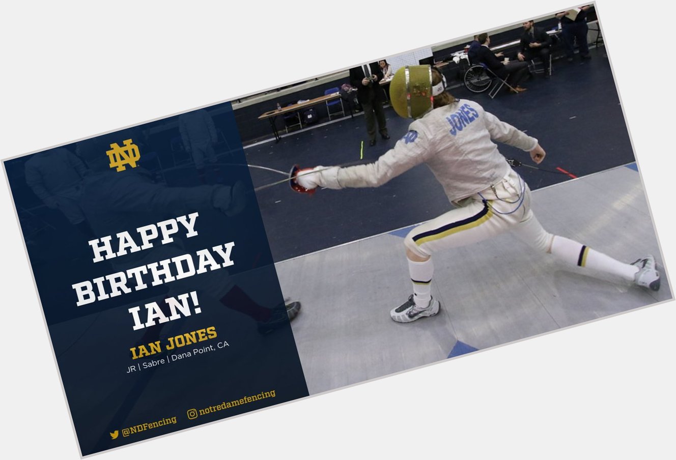 Please join us in wishing junior sabreur Ian Jones a Happy Birthday!!!      