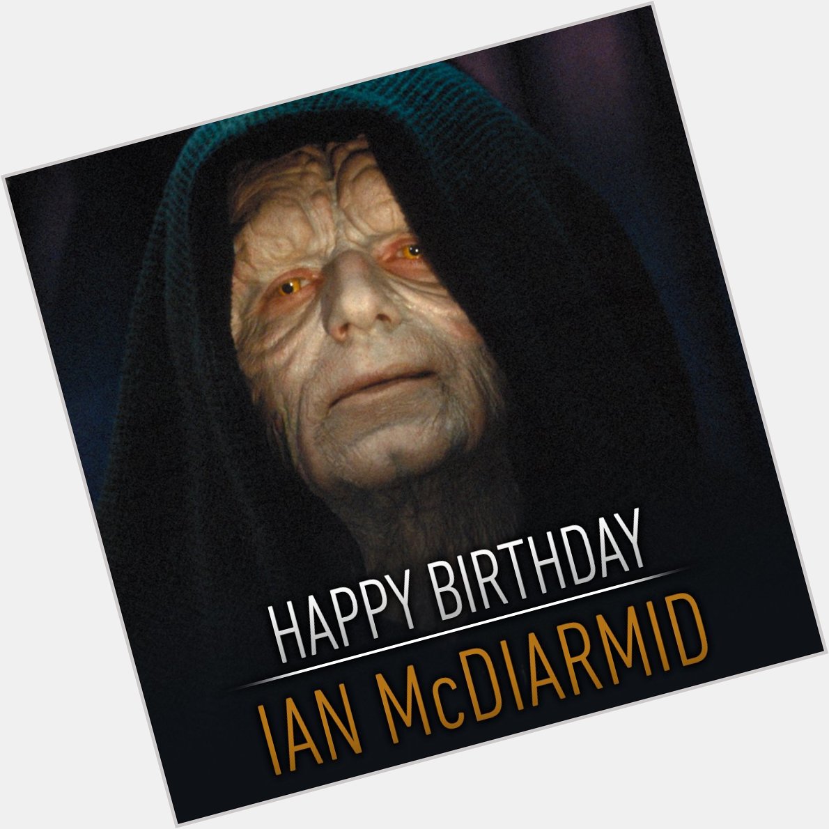 Happy Birthday an den Mann, der den Imperator zum Leben erweckte. Alles Gute, Ian McDiarmid. 