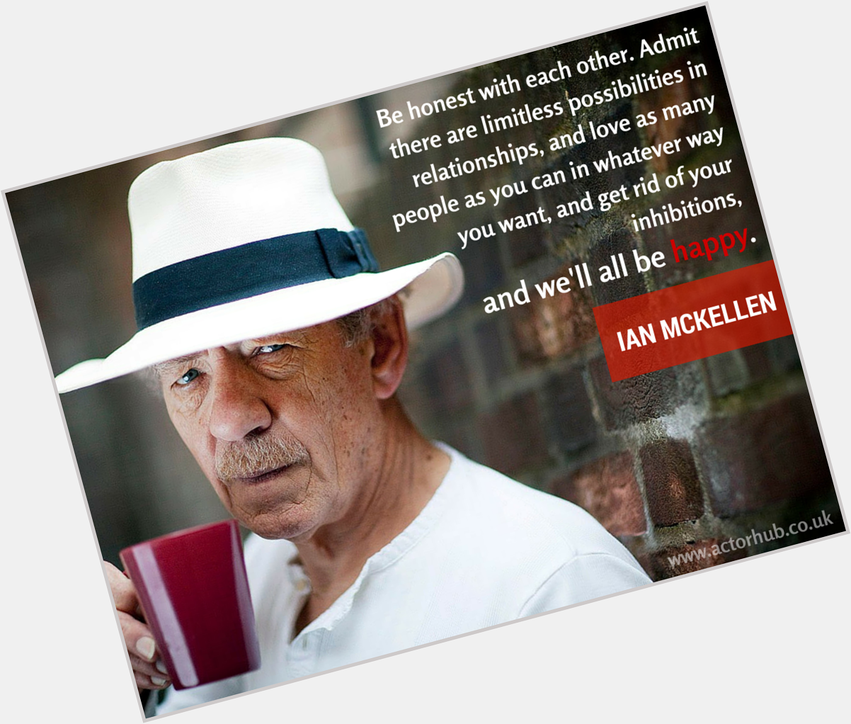 Happy Birthday Sir Ian McKellen - not only a fine actor but a fine activist too! 