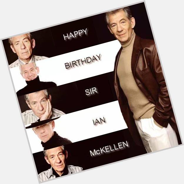 Happy Birthday Ian McKellen! Hoy nuestro querido actor que encarna a Gandalf enel Hobbit yen El Señor de los Anillos. 