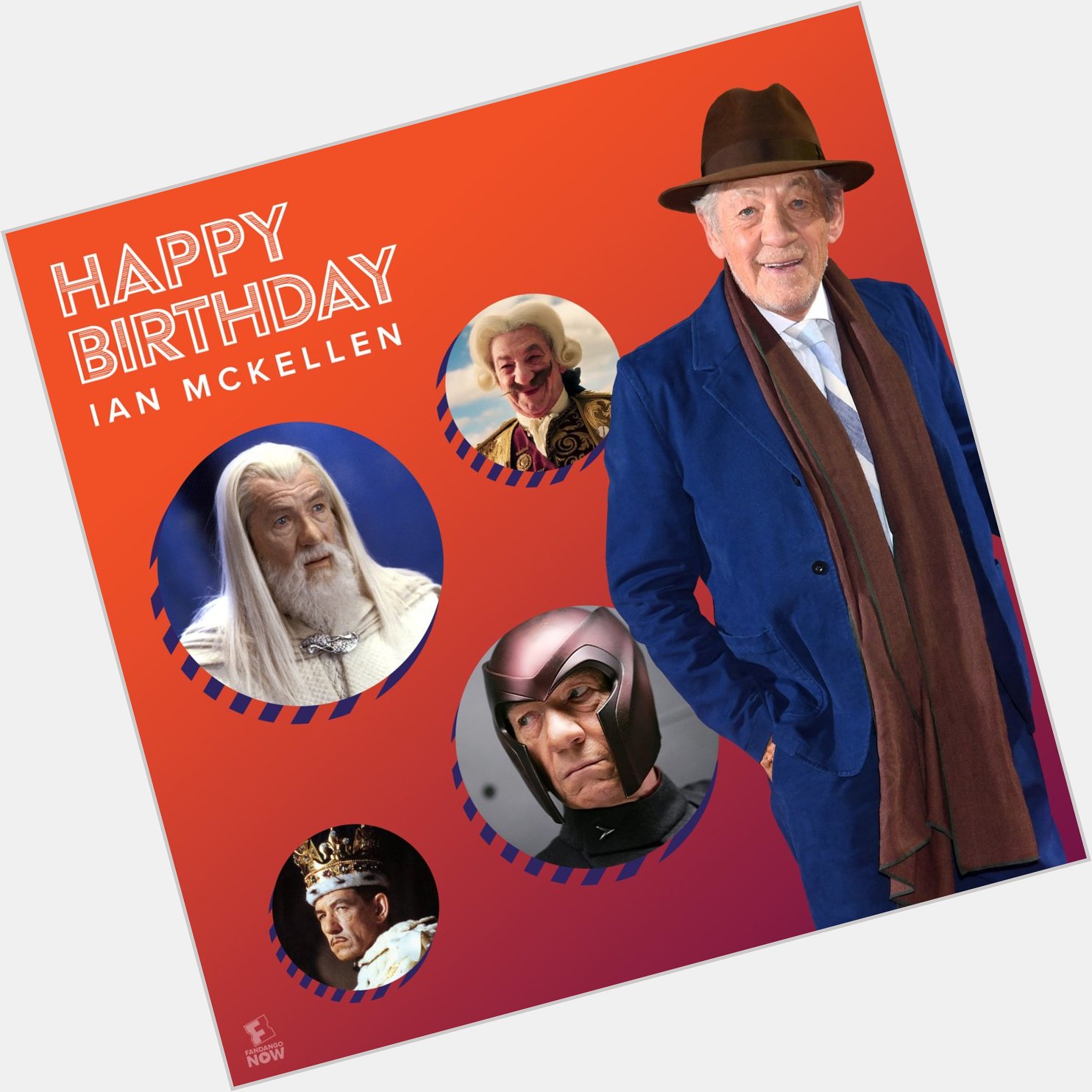 You shall not pass this post without wishing Ian McKellen a happy birthday! 