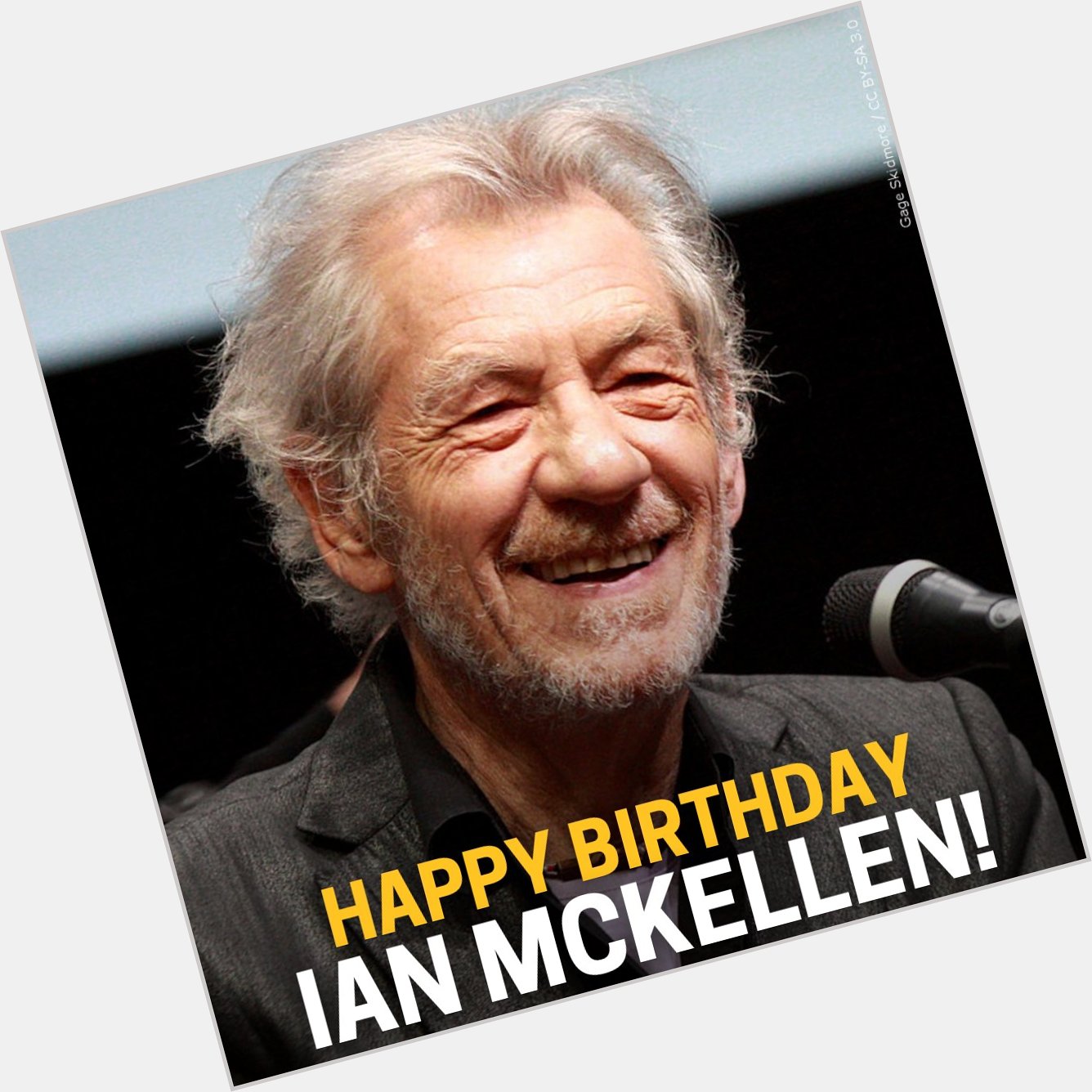 YOU... SHALL NOT... PASS... without wishing Ian McKellen a happy 84th birthday!!  