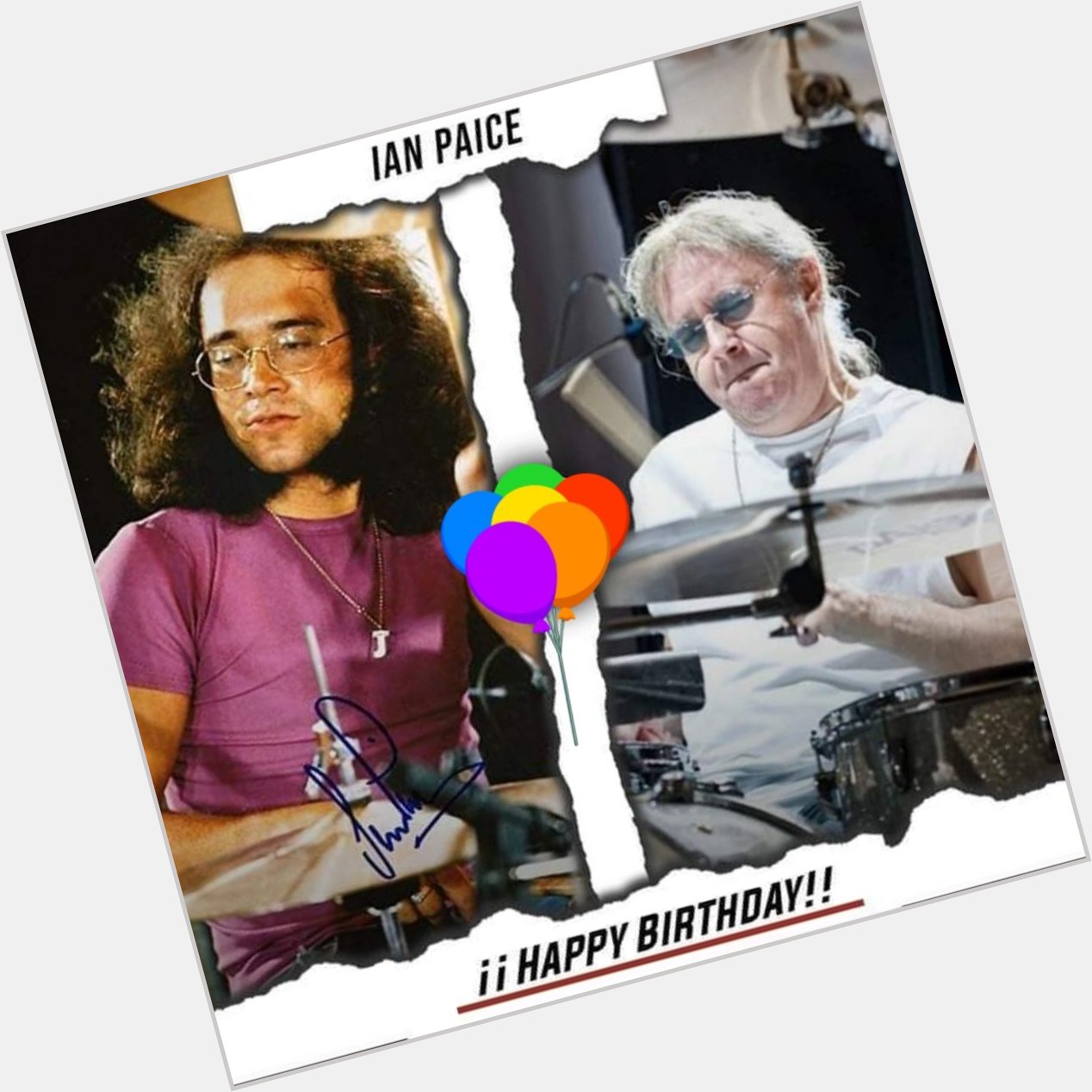 Happy birthday  Ian Paice June 29, 1948
Great drummer,  founding member of Deep Purple. . 