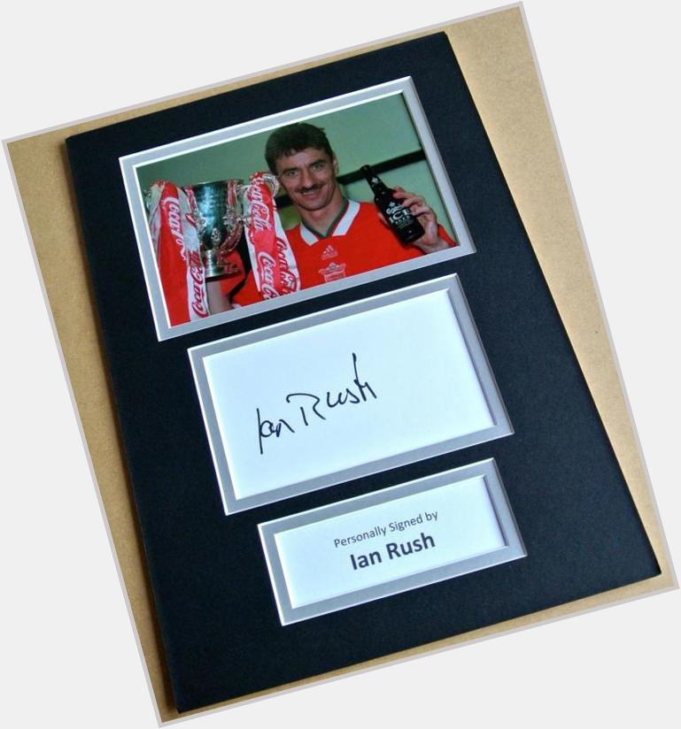 Happy Birthday Ian Rush...what a legend! Celebrate with our authentic signed Ian Rush mounts  