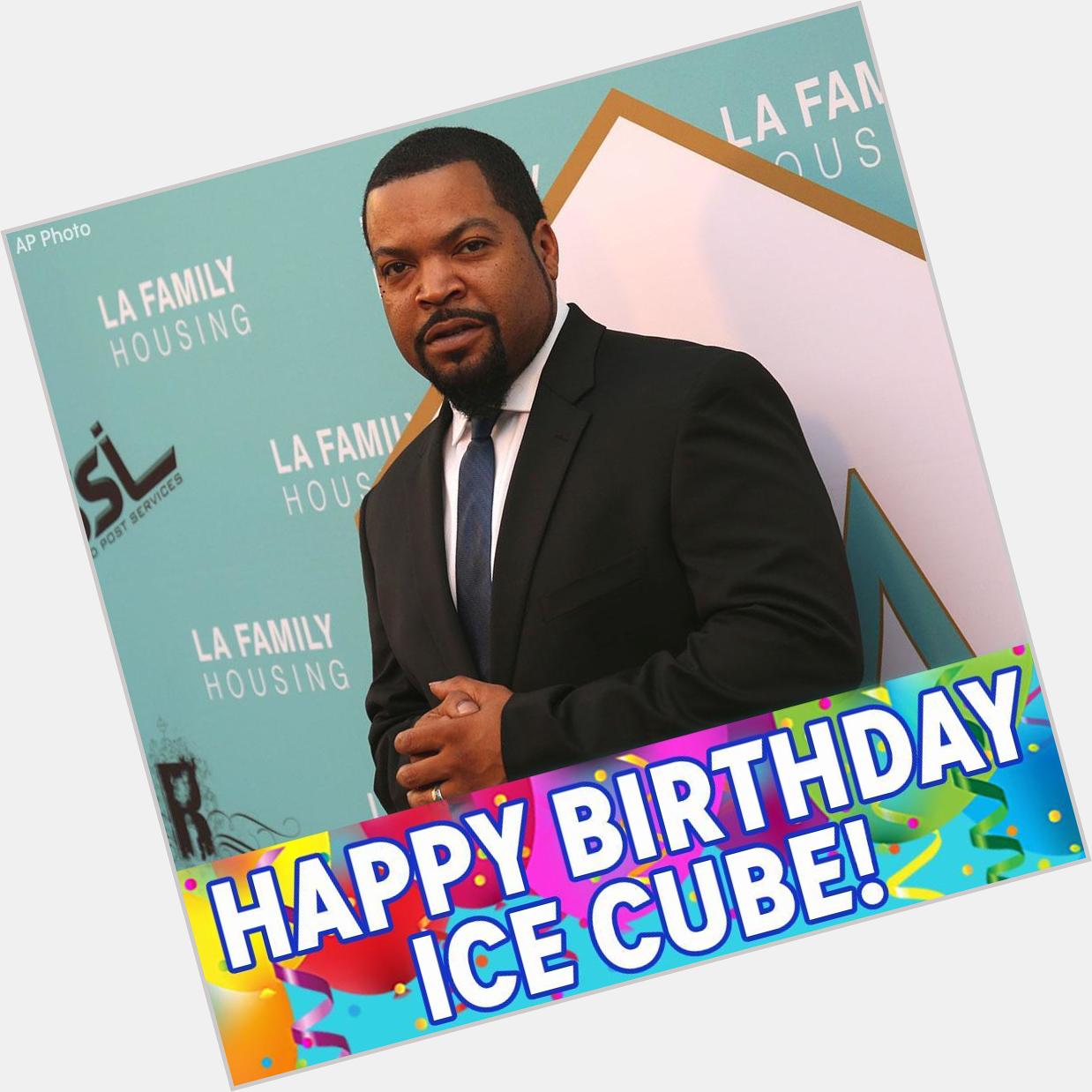 Happy birthday to legendary rapper Ice Cube! We hope \"It Was A Good Day.\" 