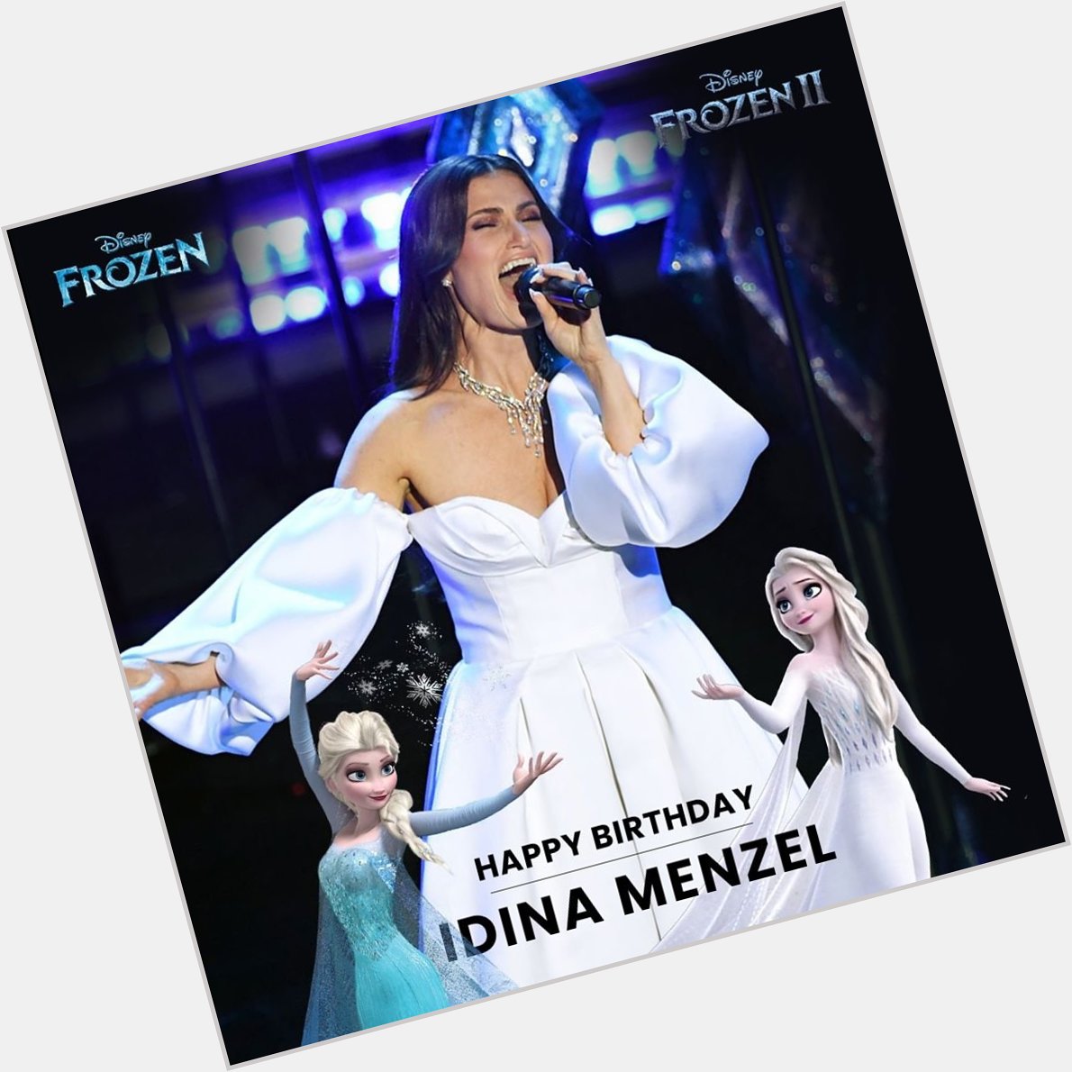 Happy Birthday to Idina Menzel, the voice of Disney\s Frozen\s Elsa!  
