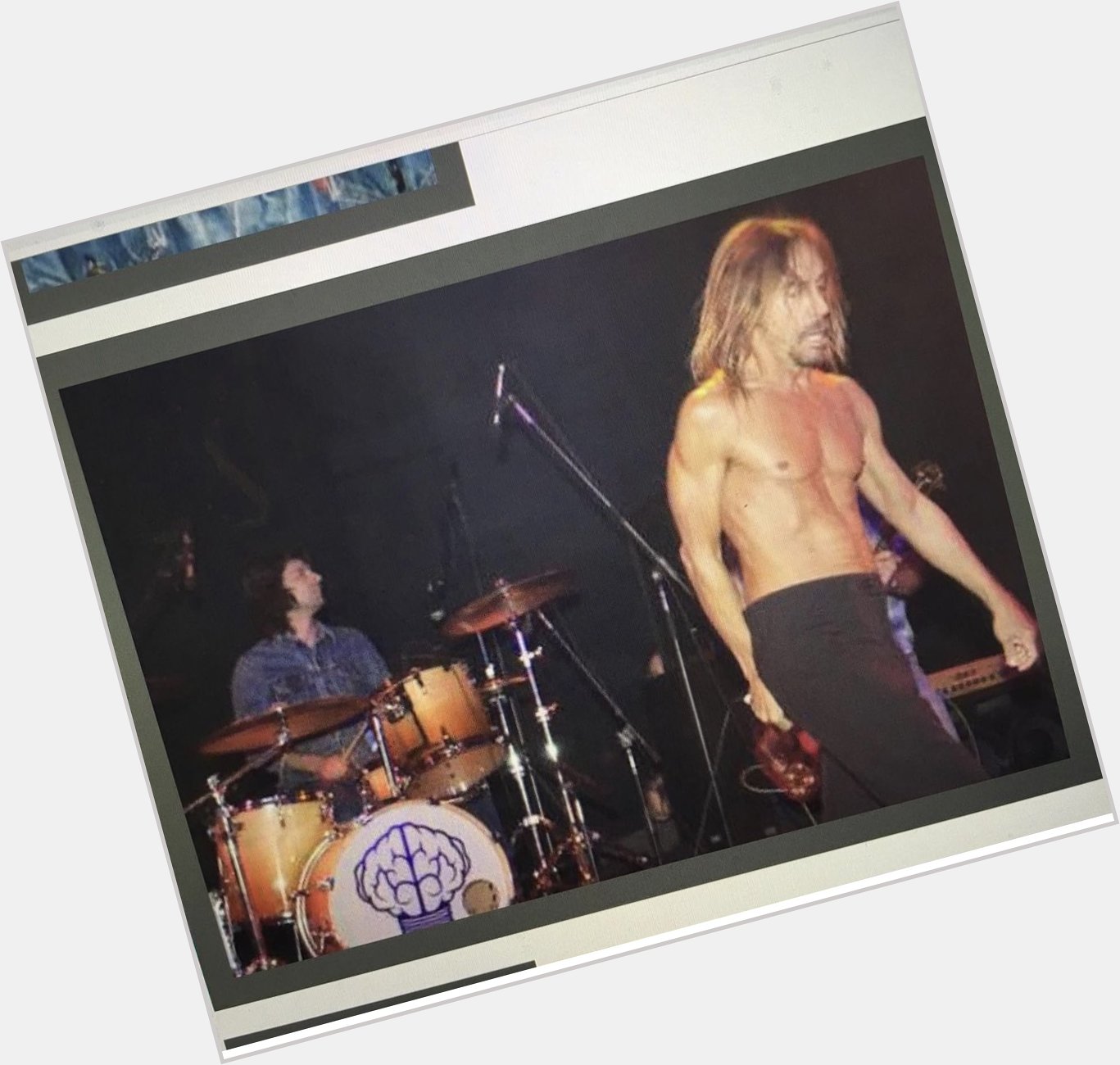 Happy bday to the legend that is Iggy Pop. Getting to drum for him was def a highlight of my musical journey.  
