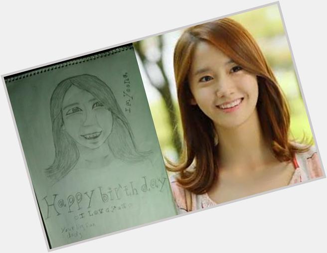  happy birthday im yoona i love you very much i draw it for you 
 if like it please tell me 