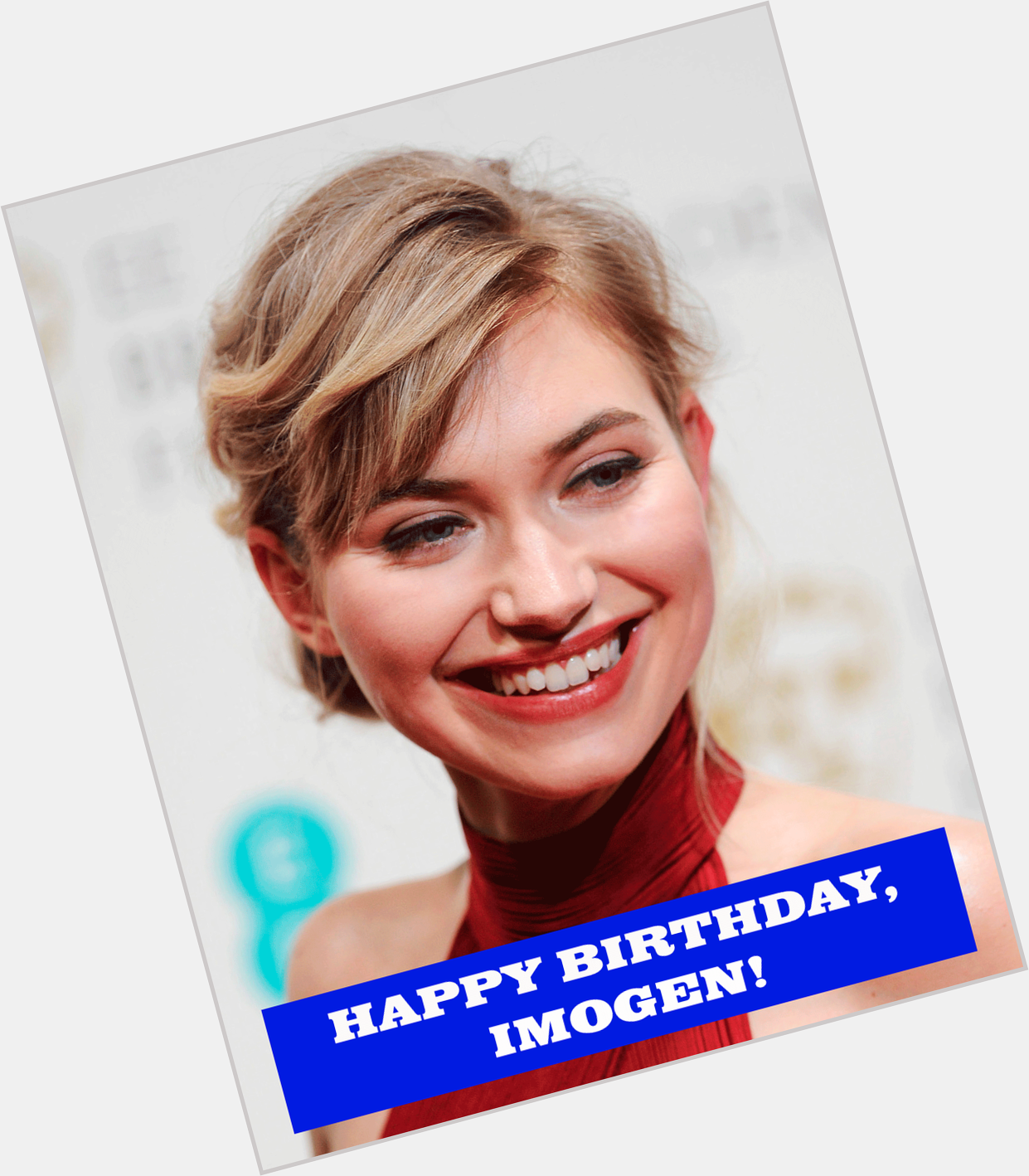 Happy Birthday to Imogen Poots! You might remember her as the straight arrow police officer in \Filth  