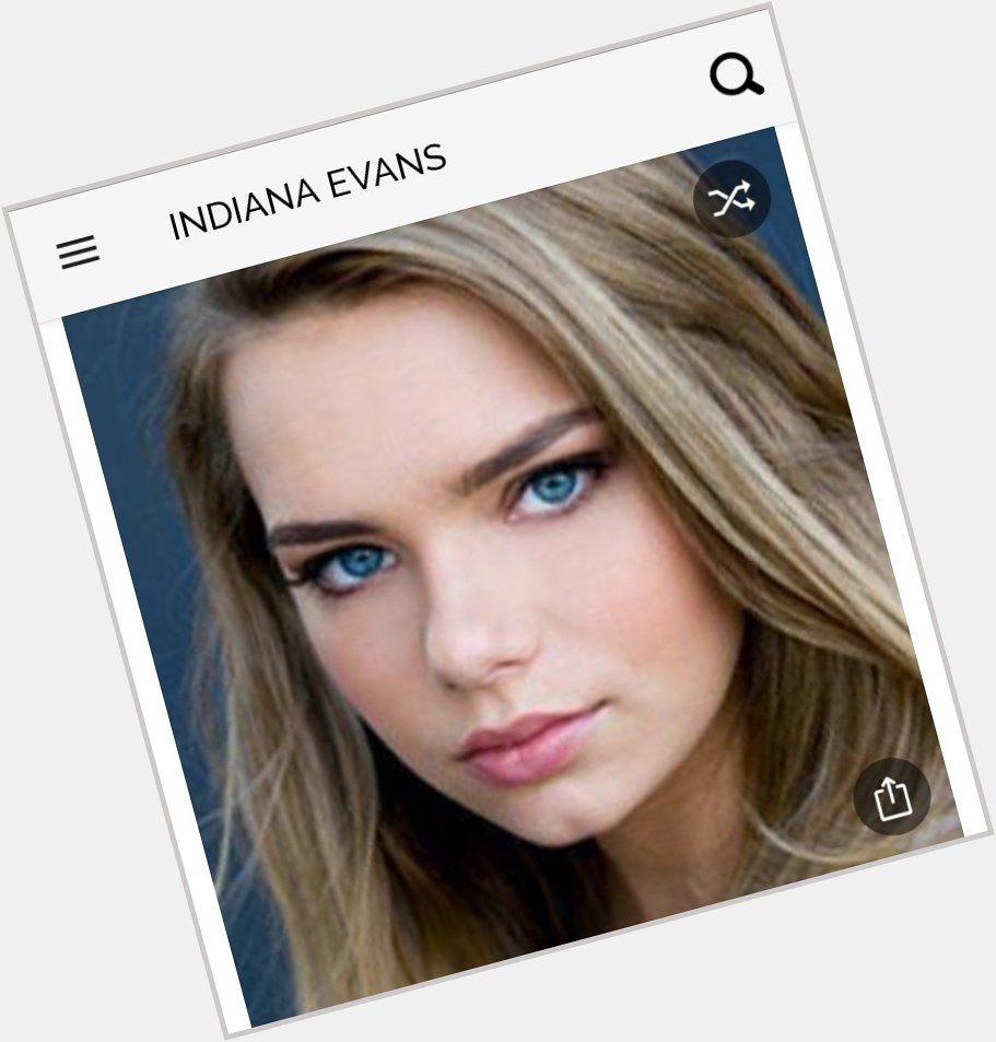 Happy birthday to this great actress.  Happy birthday to Indiana Evans 
