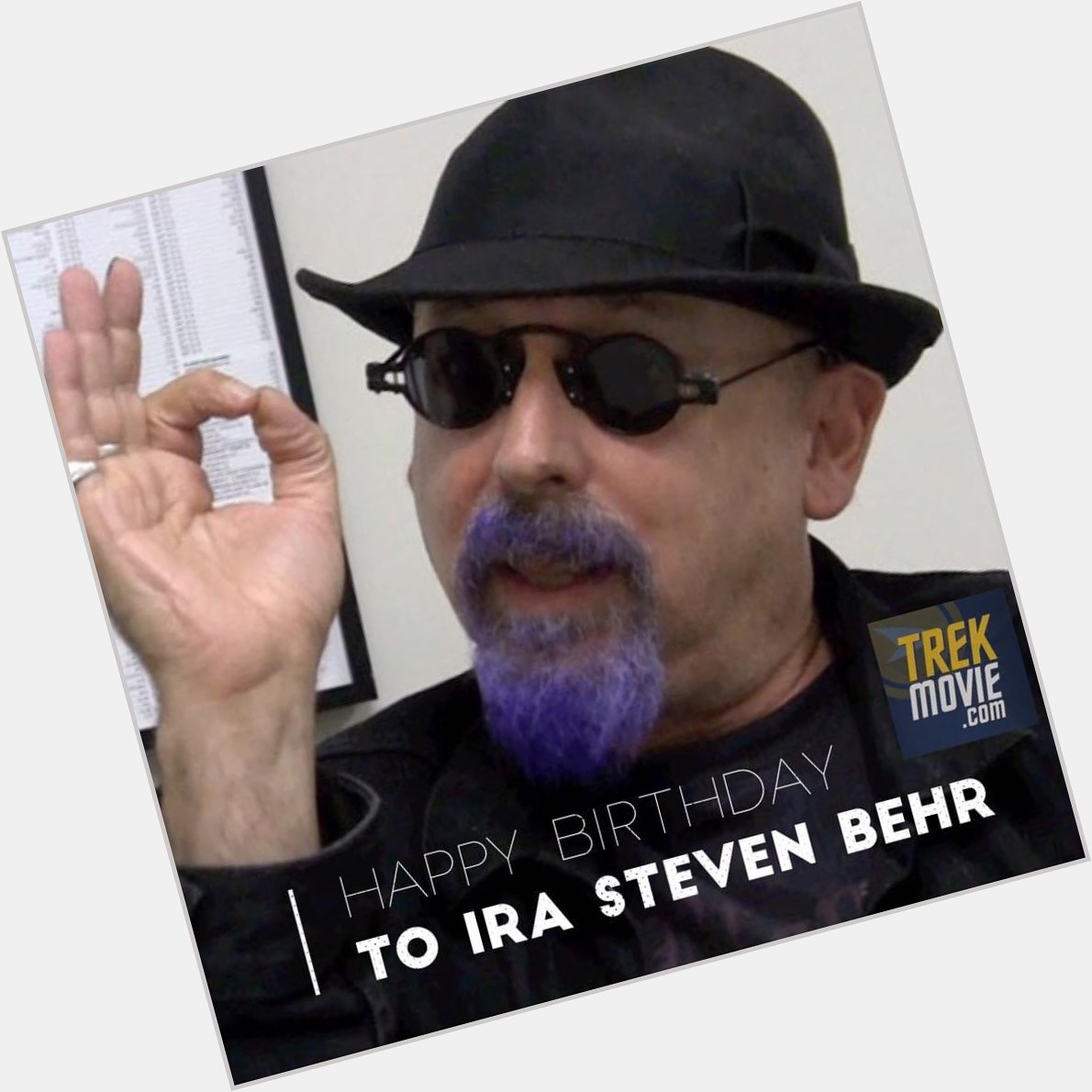 Happy birthday to Ira Steven Behr!! I like his colorful goatee!! 