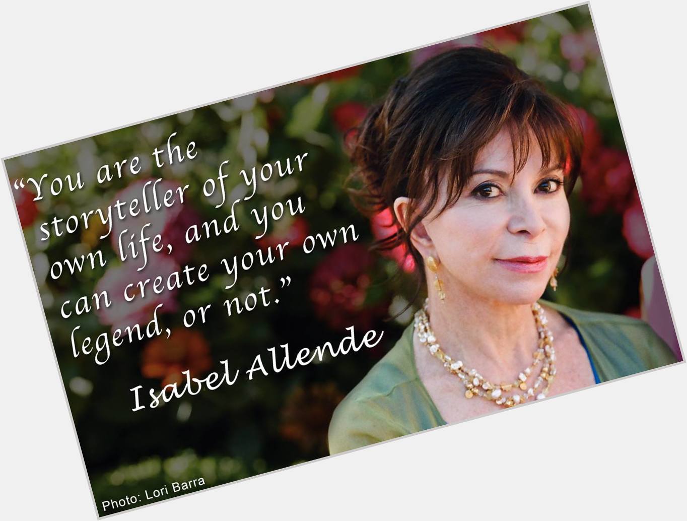 Happy birthday to Chilean-American writer and women\s rights activist Isabel Allende!  