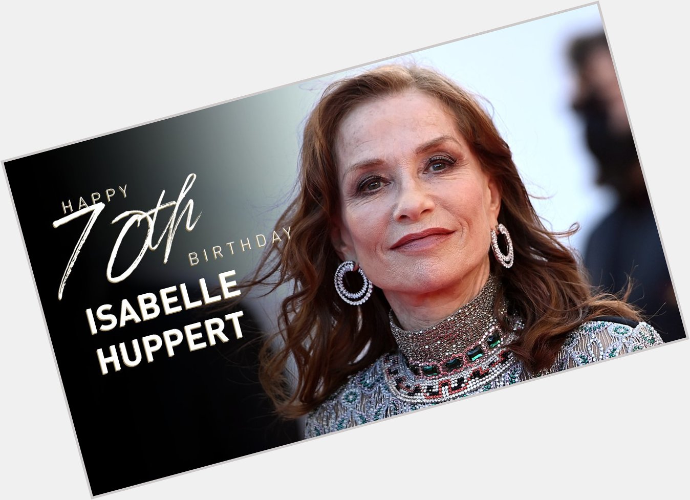 Happy 70th birthday Isabelle Huppert!

Read her tribute here:  