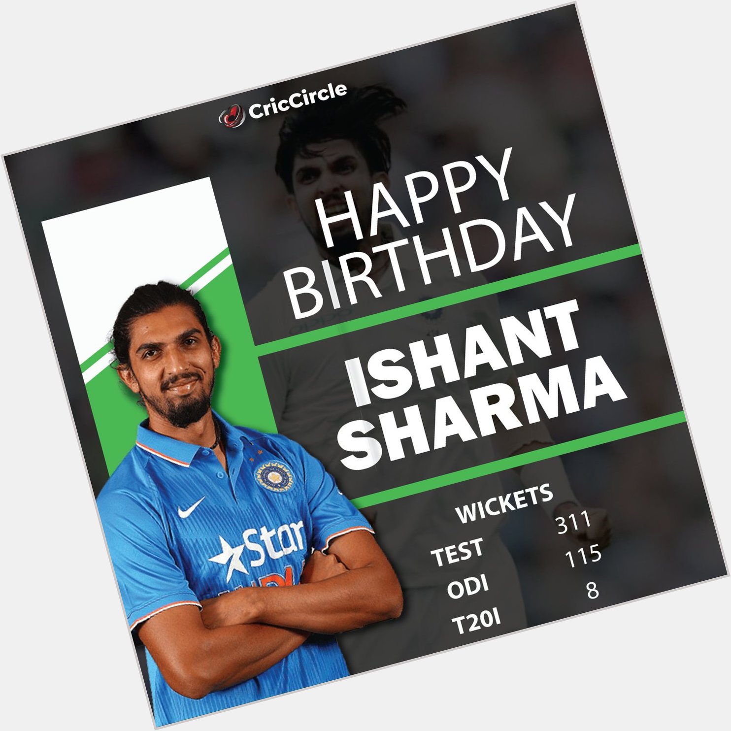 Happy Birthday Ishant Sharma      