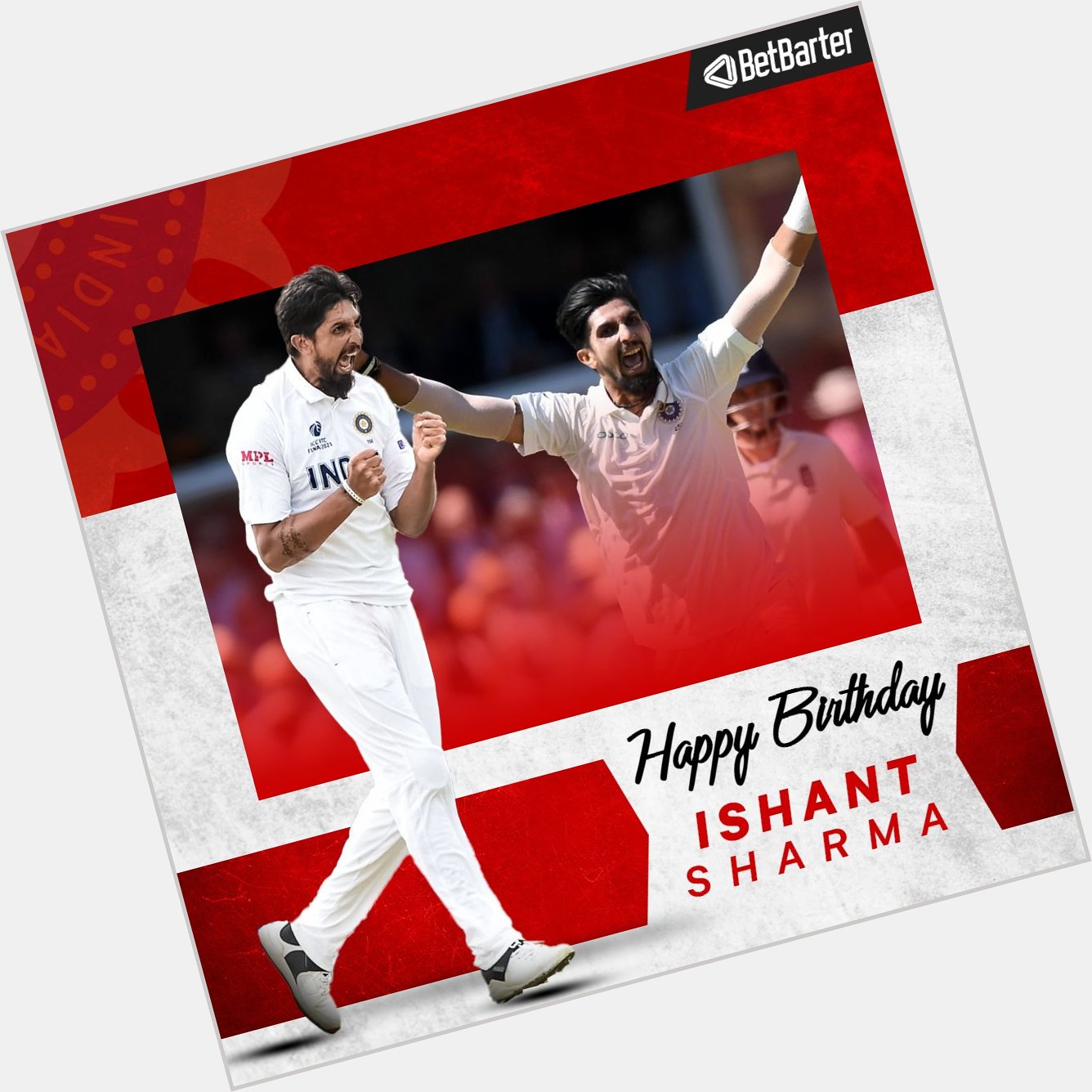 Happy Birthday to one of the great fast bowlers in India, Ishant Sharma.  