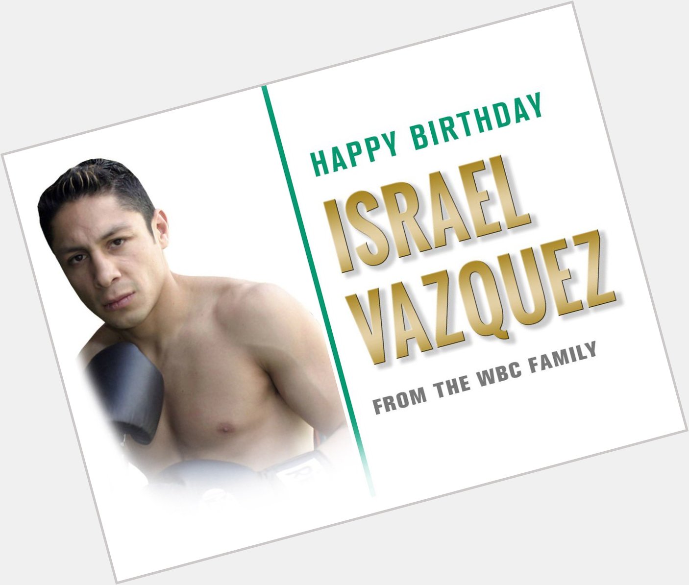 Happy birthday / Feliz cumpleaños . 2 great champions & Israel VAZQUEZ ..... 