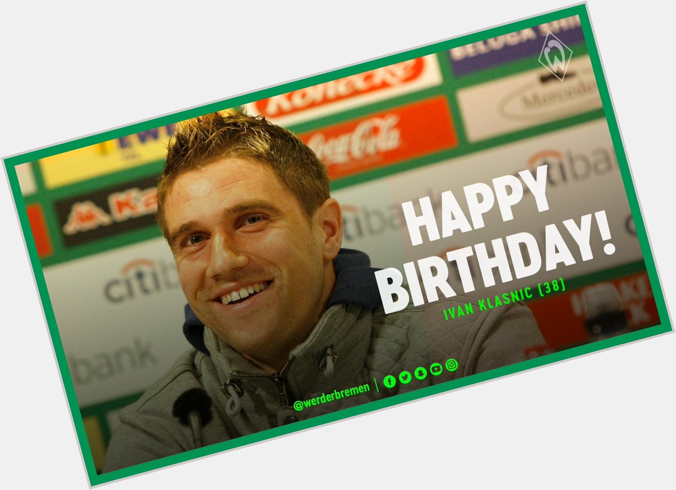 We wish former Green-White Ivan a happy birthday and above all good health  