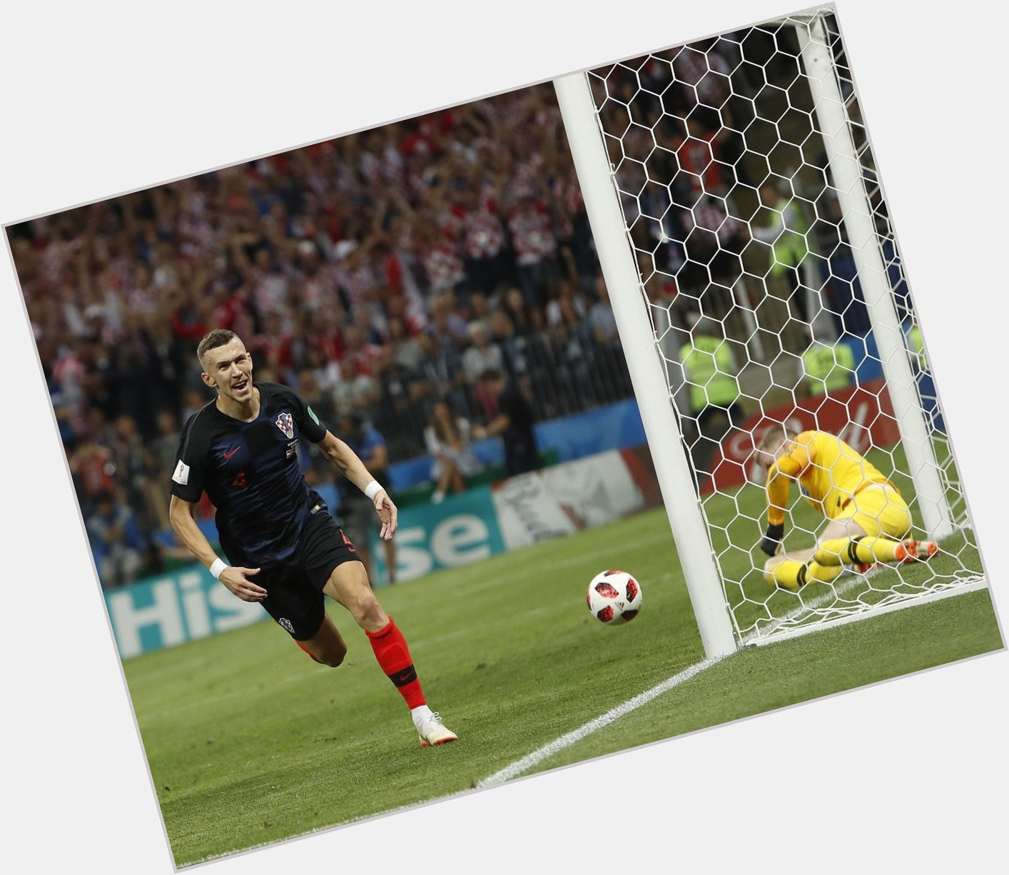 Happy birthday, Ivan Peri i .  What a player! Photo: Goal against England, World Cup semi-final 2018 