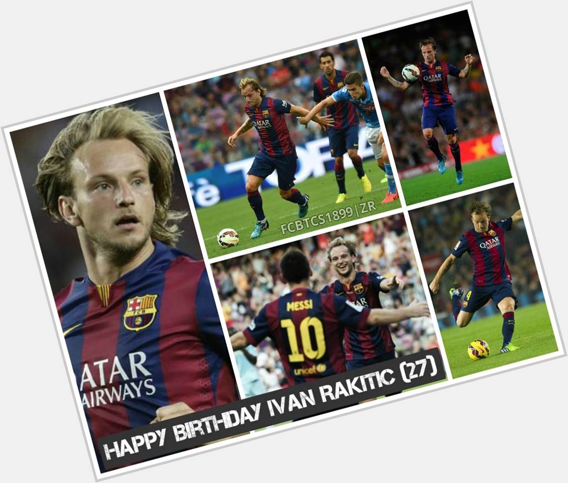 One of the best midfielders in world football turns 27 today.
Happy Birthday Ivan Rakitic. <3 