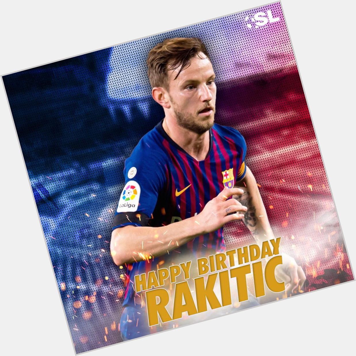 Happy Birthday to Barcelona midfielder, Ivan Rakiti !  