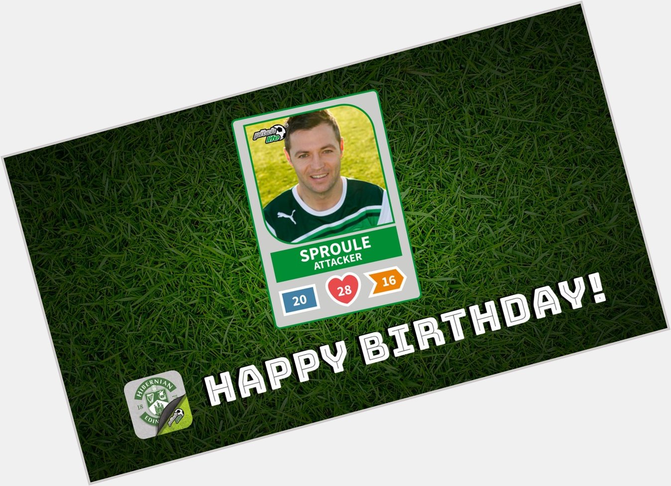 Happy Birthday to Hibs attacker Ivan Sproule!  