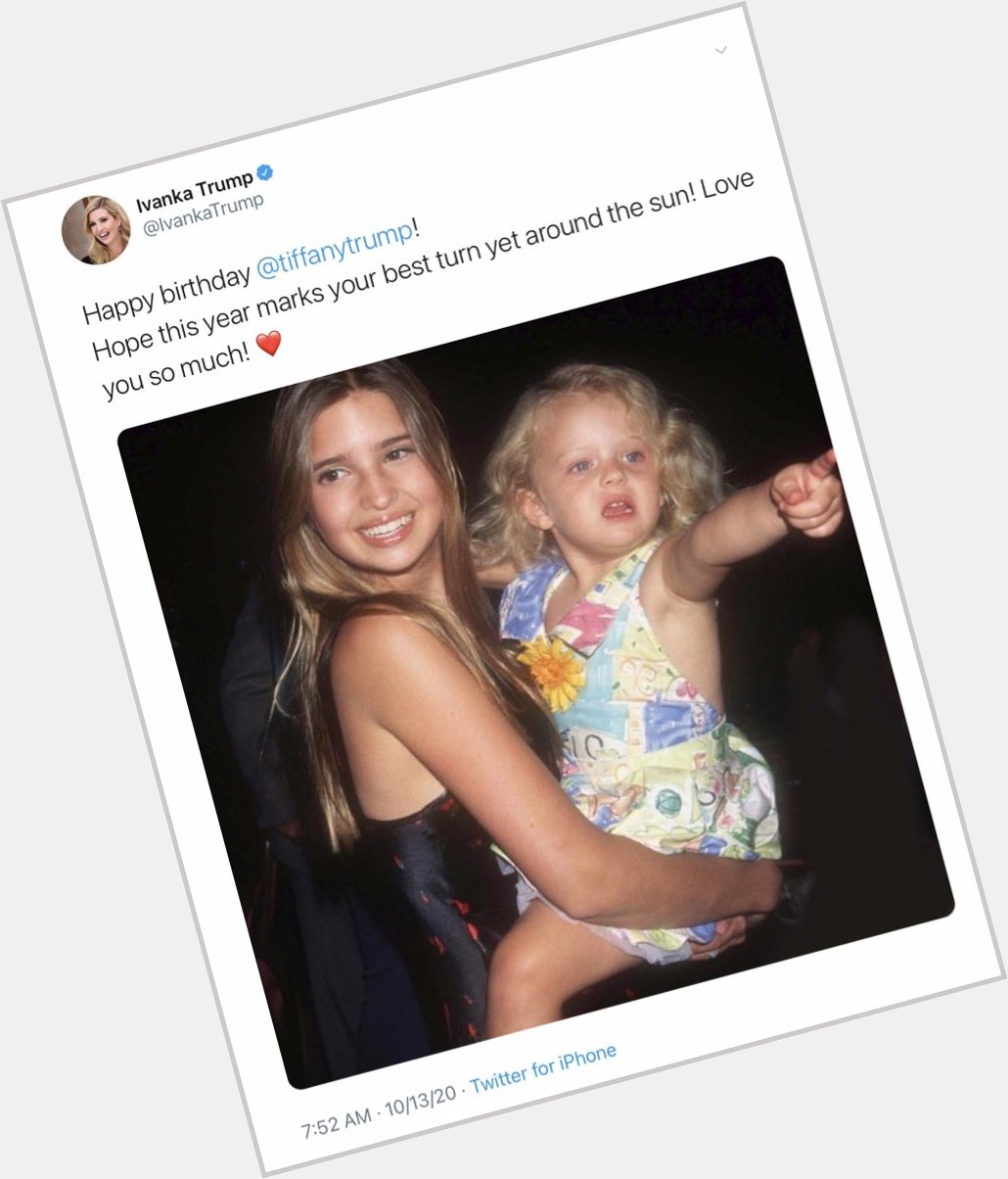Well she s not a rocket scientist. Ivanka Trump wishes her sister Tiffany Happy Birthday , but tags a fake account. 