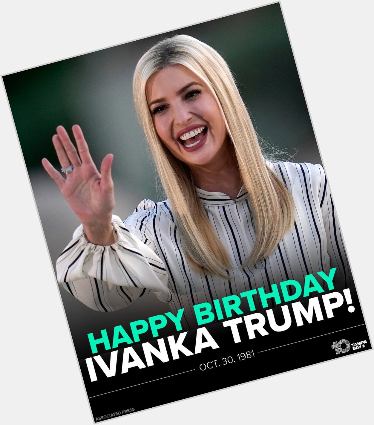 HAPPY BIRTHDAY! Today, Ivanka Trump, daughter and advisor to former President Trump, celebrates her 40th birthday! 