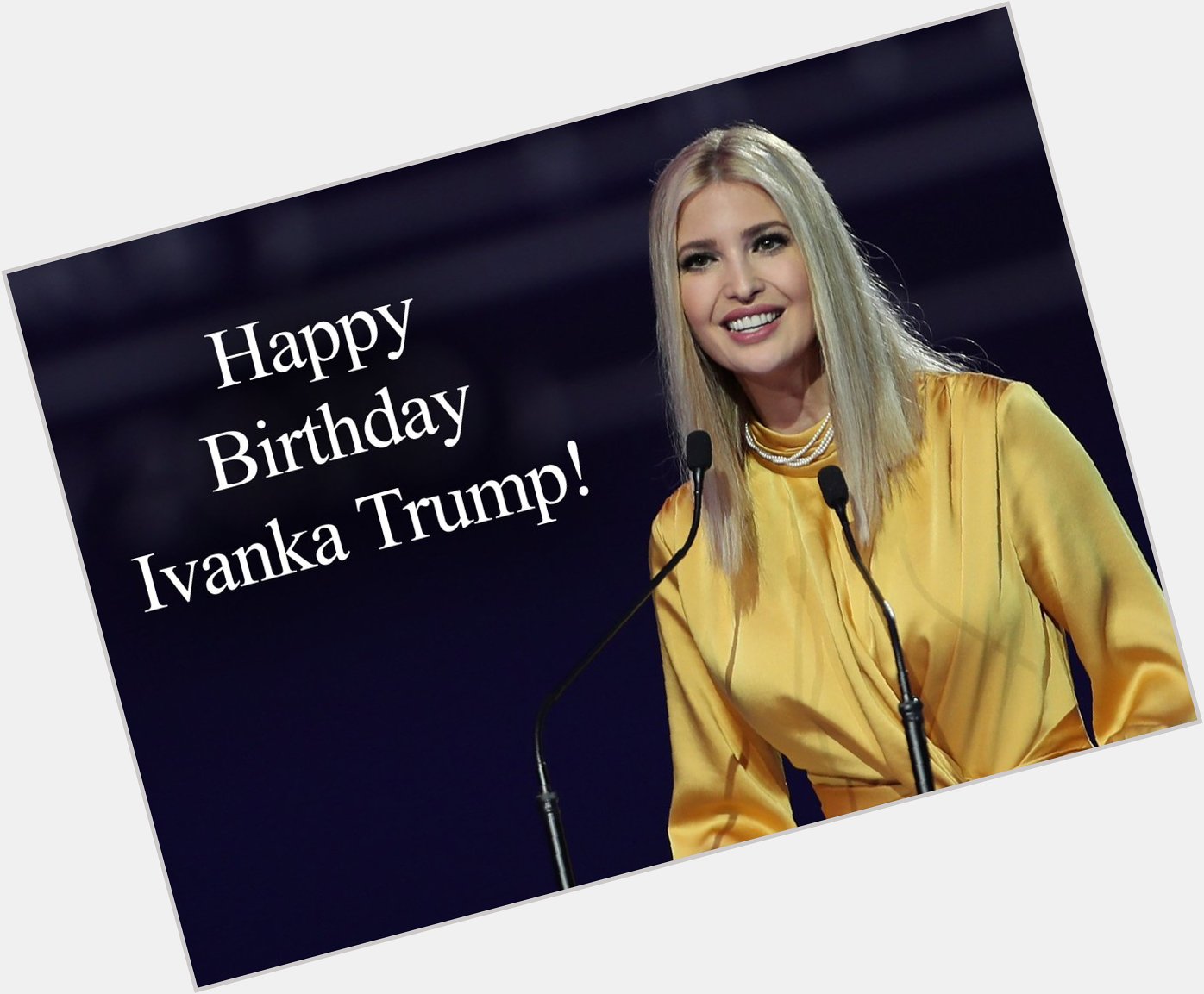 Happy birthday, Ivanka Trump! The former presidential adviser turns 40 today.  
