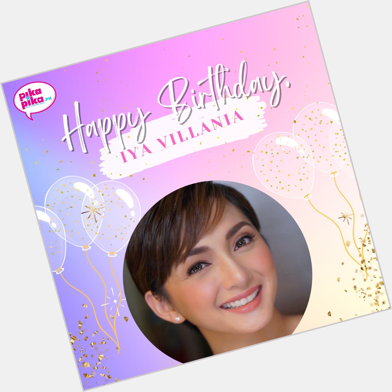 Happy birthday, Iya Villania! May your special day be filled with love and cheers.    