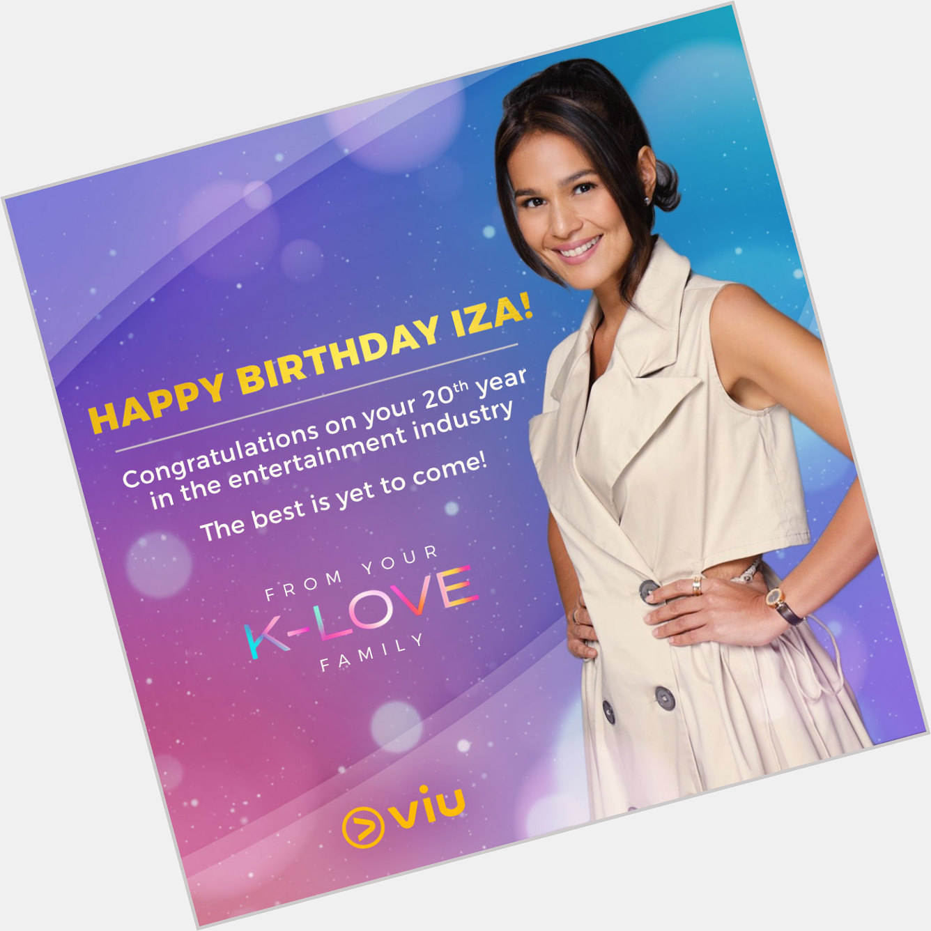 Happy Birthday to our Tish - Iza Calzado! Watch her be the ultimate girlboss in K-Love, streaming soon on Viu! 