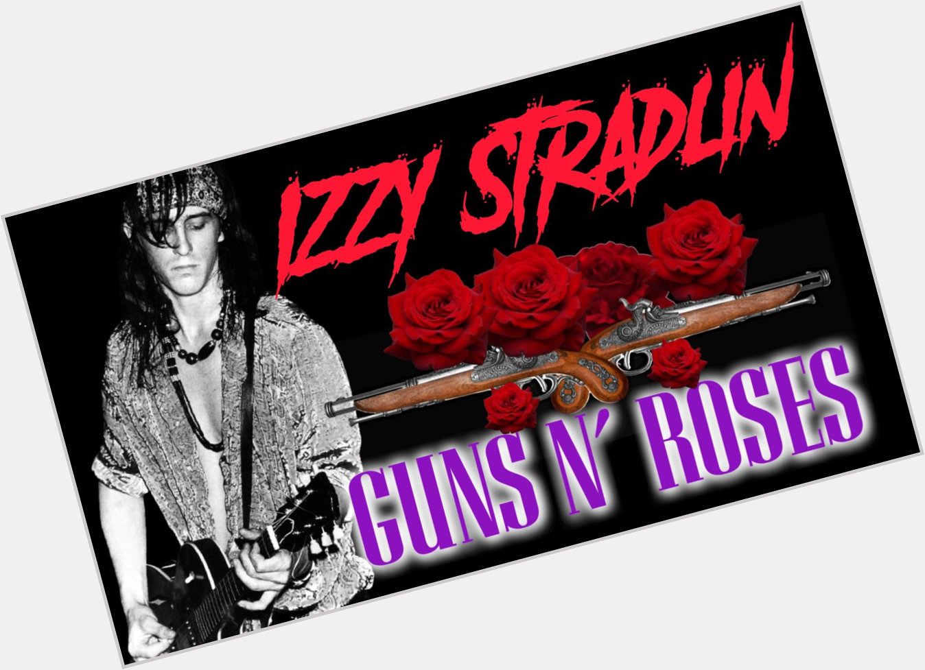 Happy Birthday Izzy Stradlin 
Rhythm guitarist for Guns N\ Roses April 8, 1962 Lafayette, Indiana 