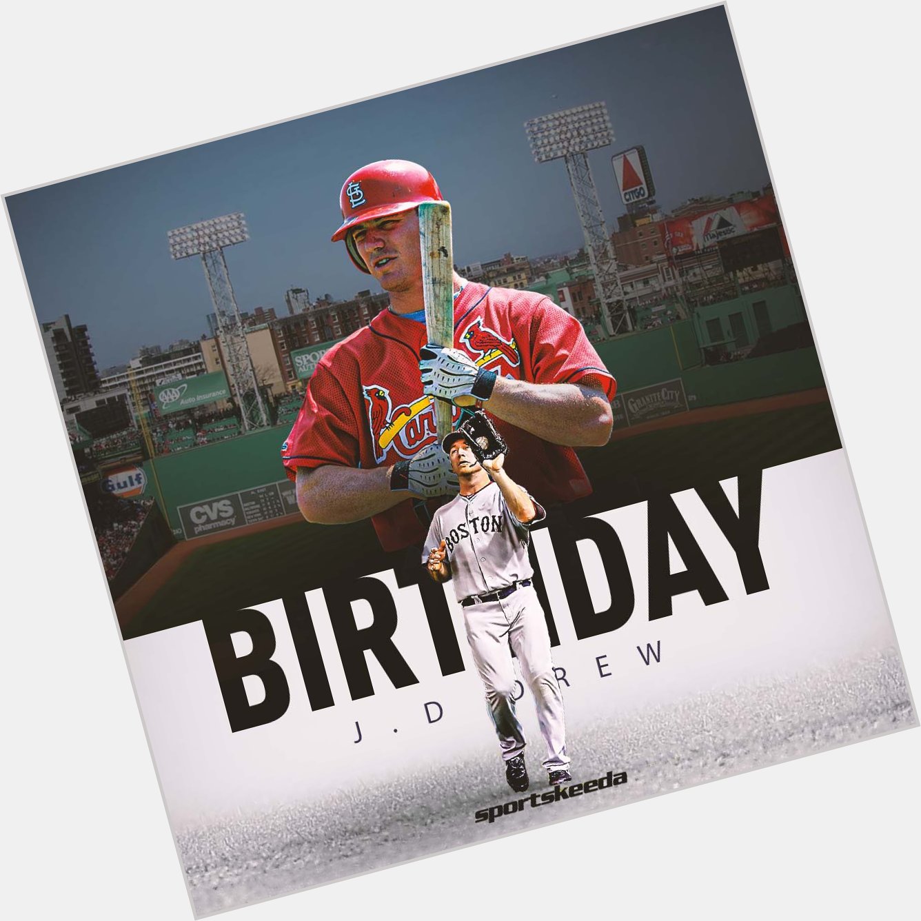 Happy Birthday to former RF, J.D Drew!    2007 World Series Champion All-Star All-Star MVP  