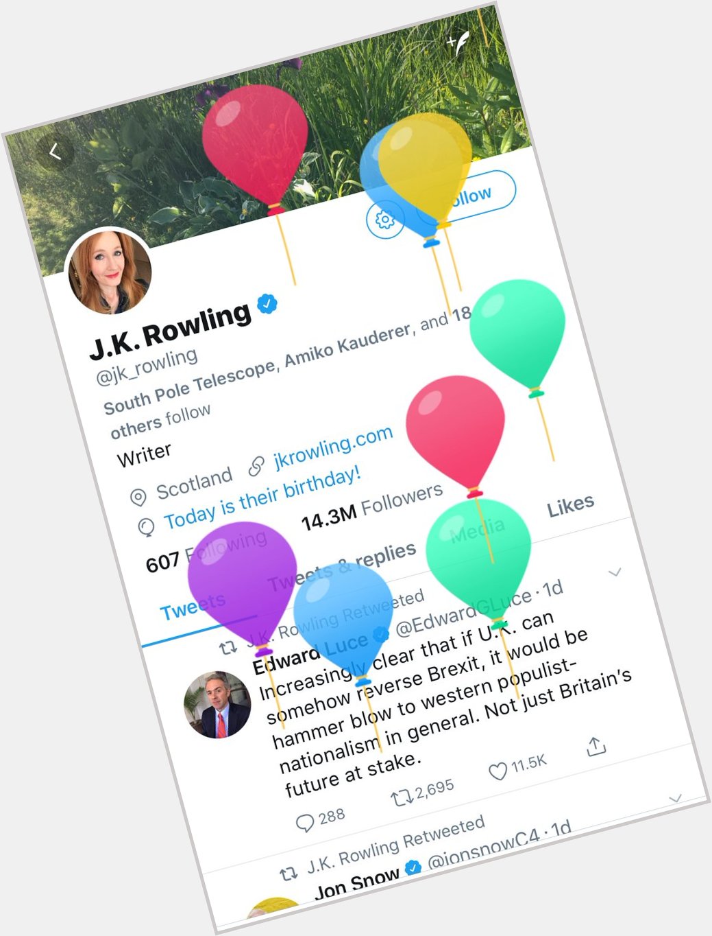 J.K.Rowling            Happy Birthday    