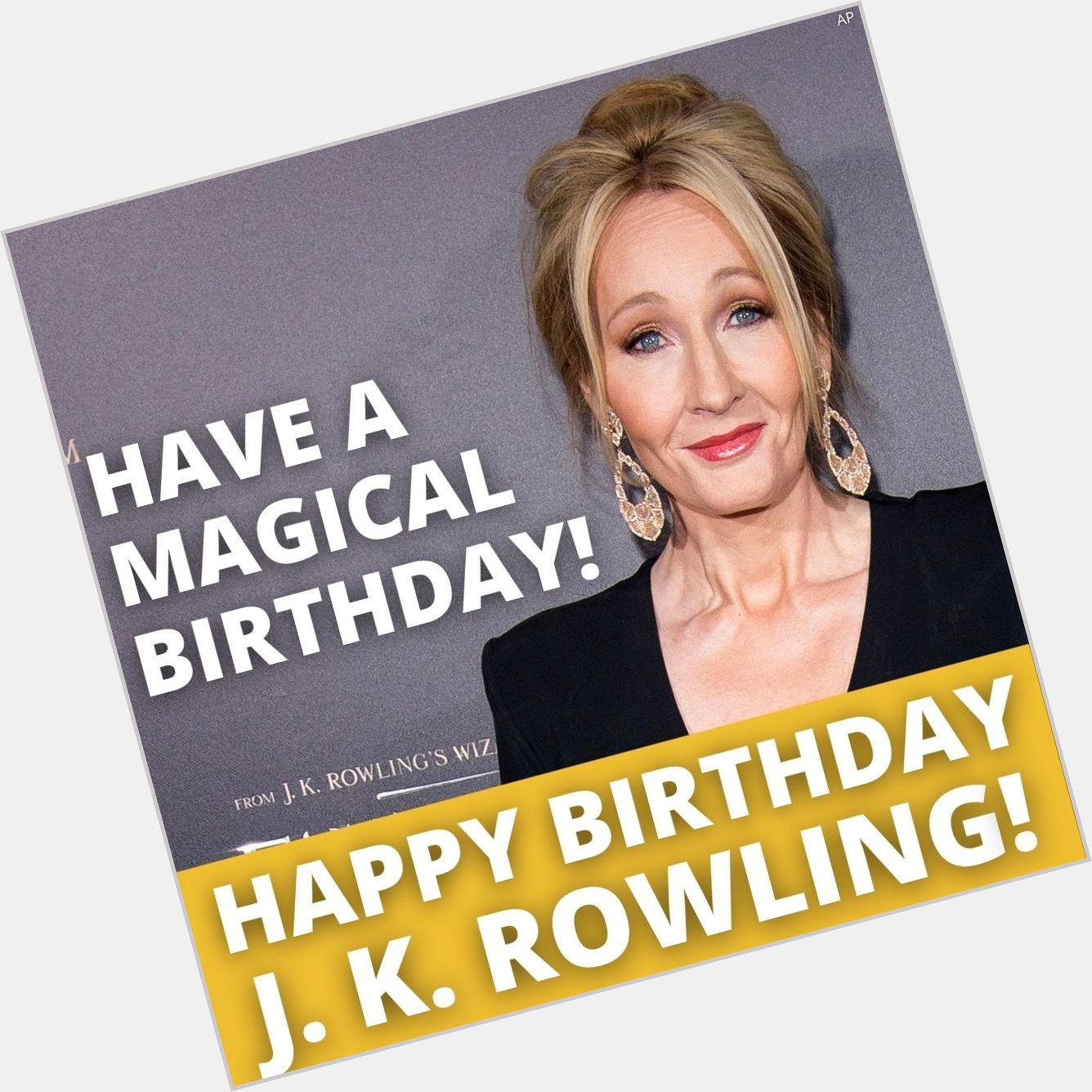 Happy Birthday to J.K. Rowling. Does a certain wizard come to mind when you think of her?  