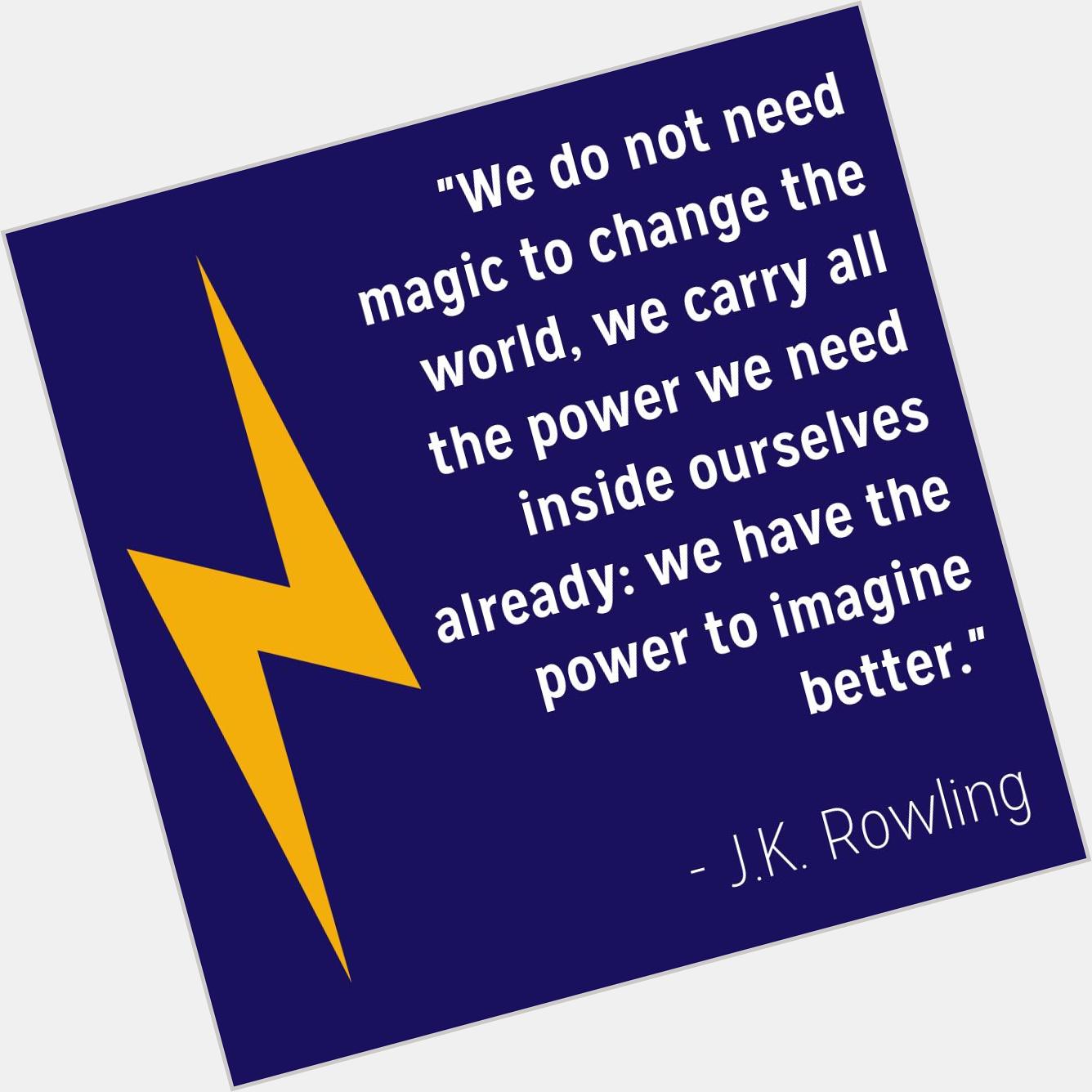 Happy birthday to J.K. Rowling & Harry Potter! 