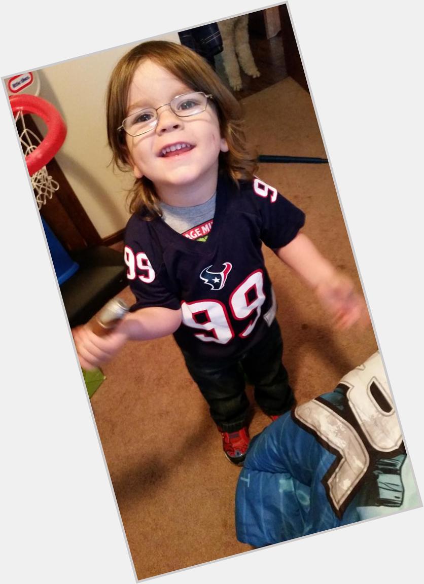 Lennon shares a birthday with JJ Watt so I thought this was appropriate. Happy birthday little man. And 