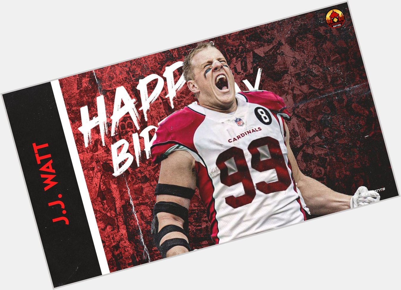 Cardinals Nation, let\s all greet JJ Watt a happy 32nd birthday!  