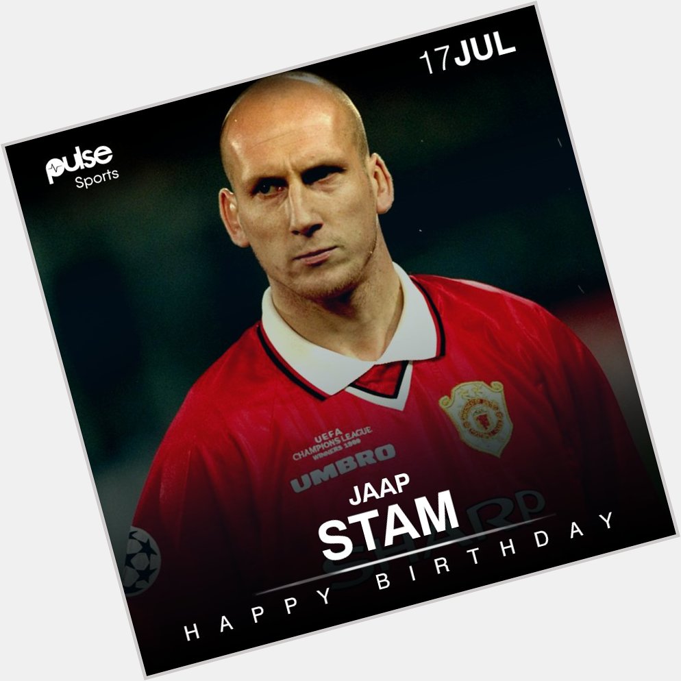 Happy 45th birthday to one of football\s greatest defenders ever, Jaap Stam! 