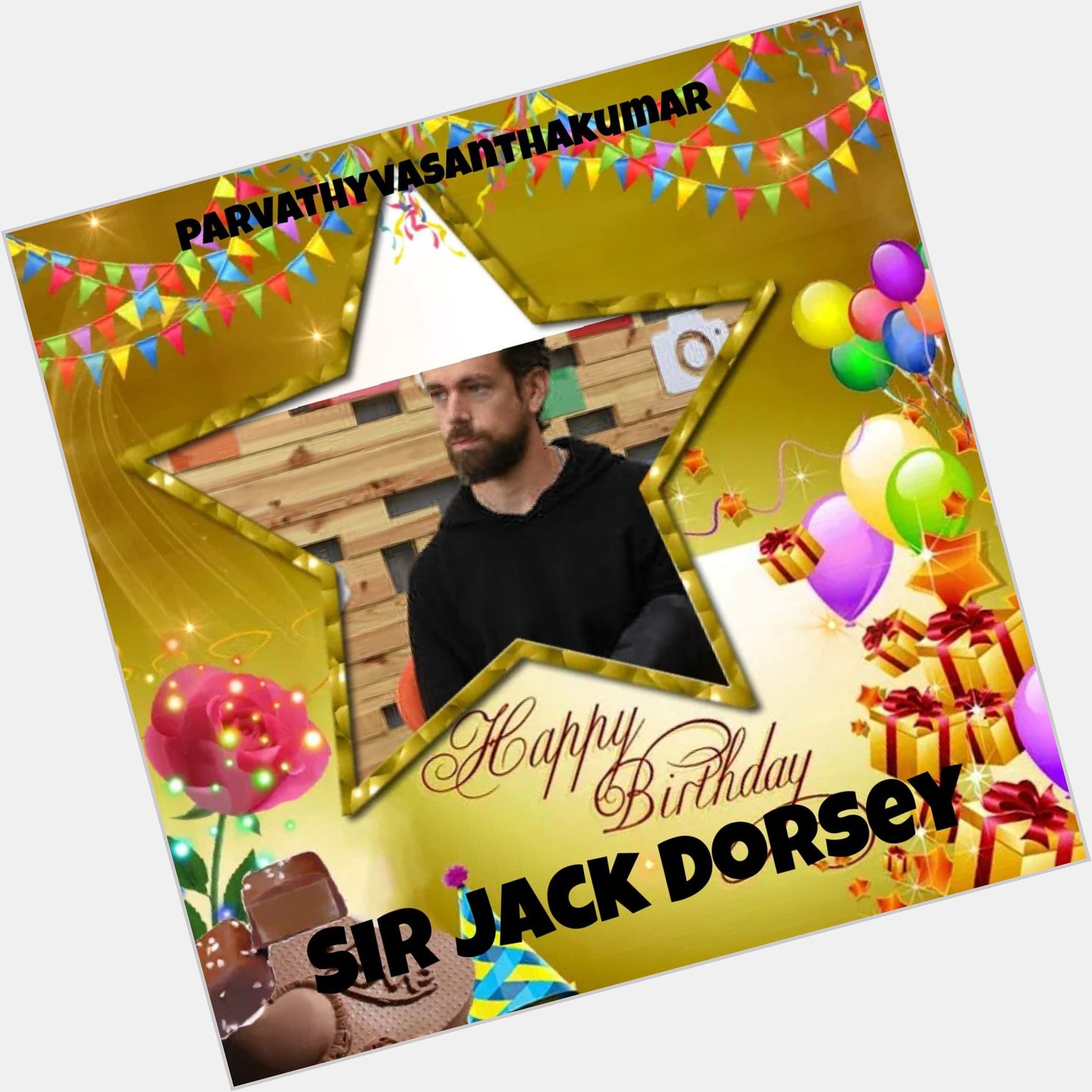 Happy birthday
Sir Jack Dorsey   