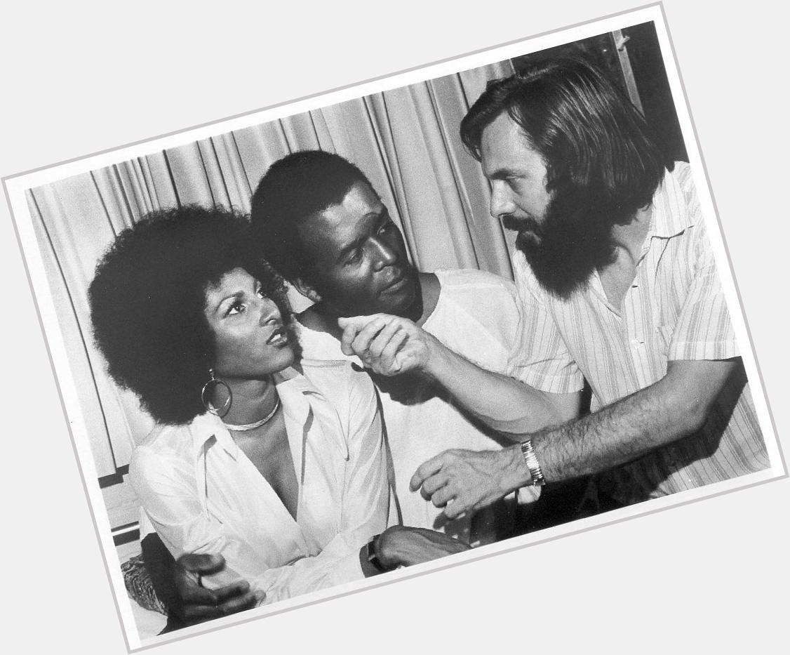 Happy birthday Jack Hill! Here he is sporting a fab beard on the set of Foxy Brown with & Terry Carter! 