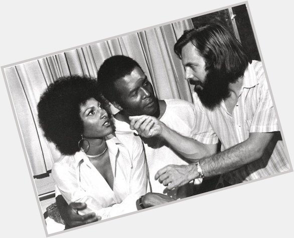 Happy birthday Jack Hill, born today 1933 (Pictured here with Pam Grier and Terry Carter on the set of FOXY BROWN) 