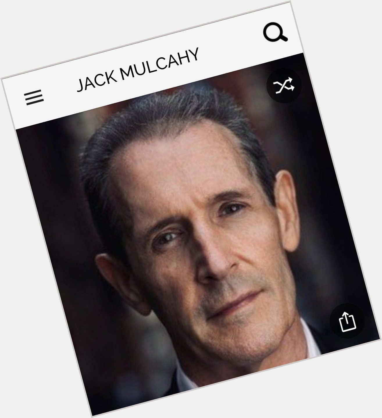Happy birthday to this great actor. Happy Birthday to Jack Mulcahy 