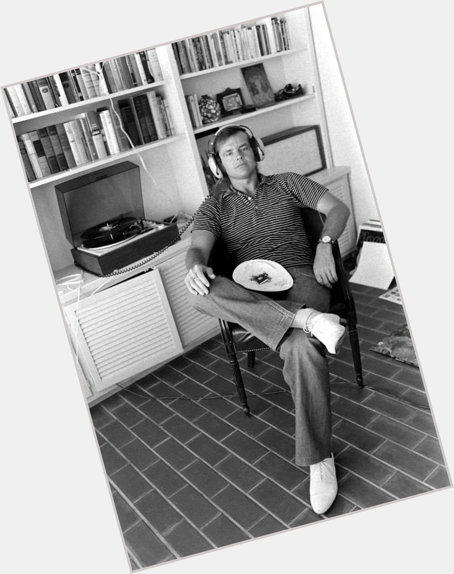 Happy birthday Jack Nicholson Photo taken at Jack s L.A. home in 1969. The Doors first record is off to the side) 