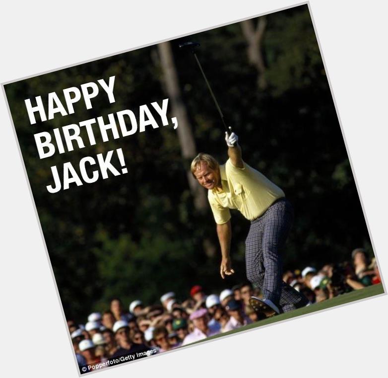 Happy 75th Birthday to the Golden Bear himself, Mr. Jack Nicklaus! 