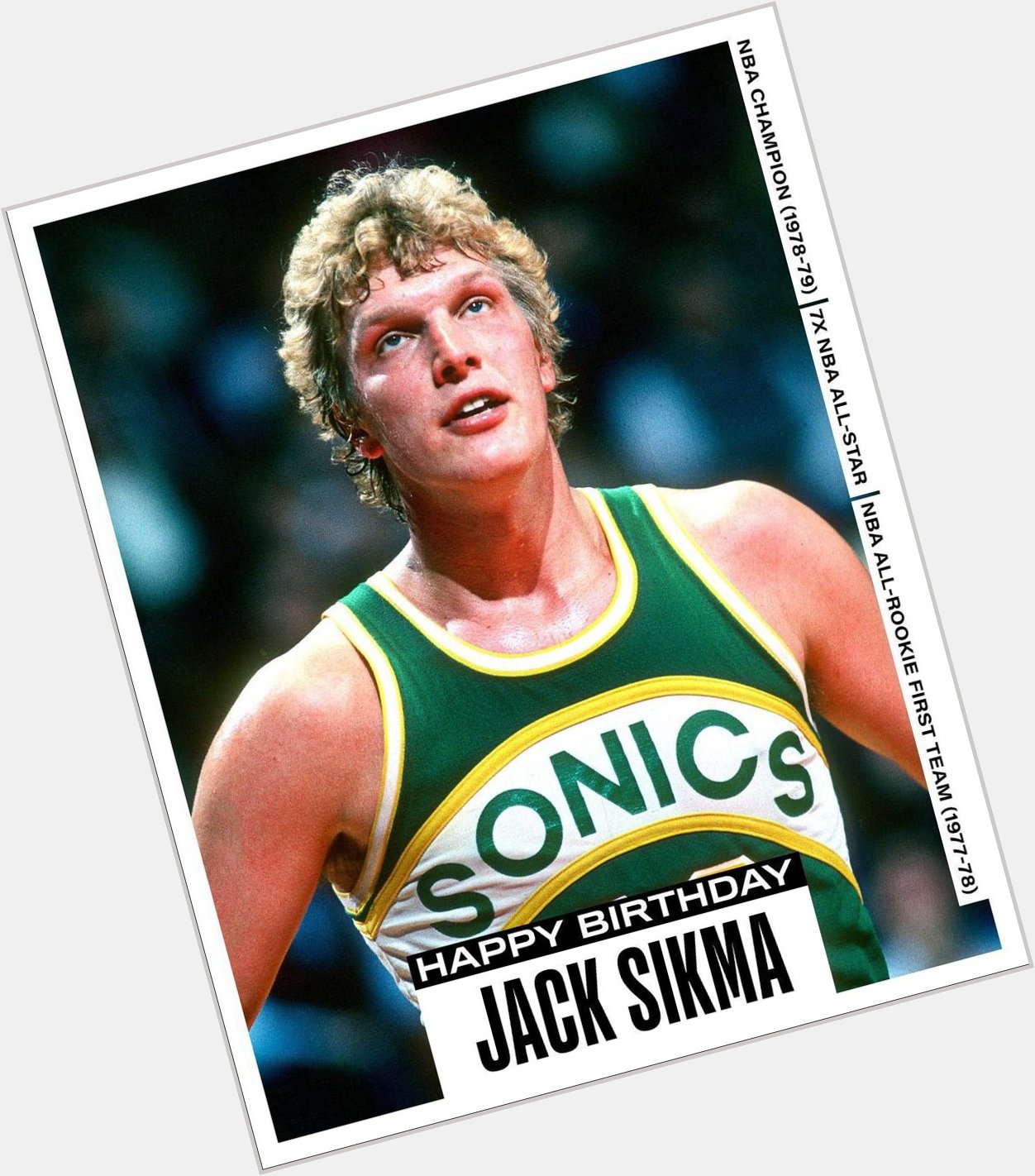 Happy 67th Birthday to 7x 1978-79 NBA champion and HoF inductee, Jack Sikma! 