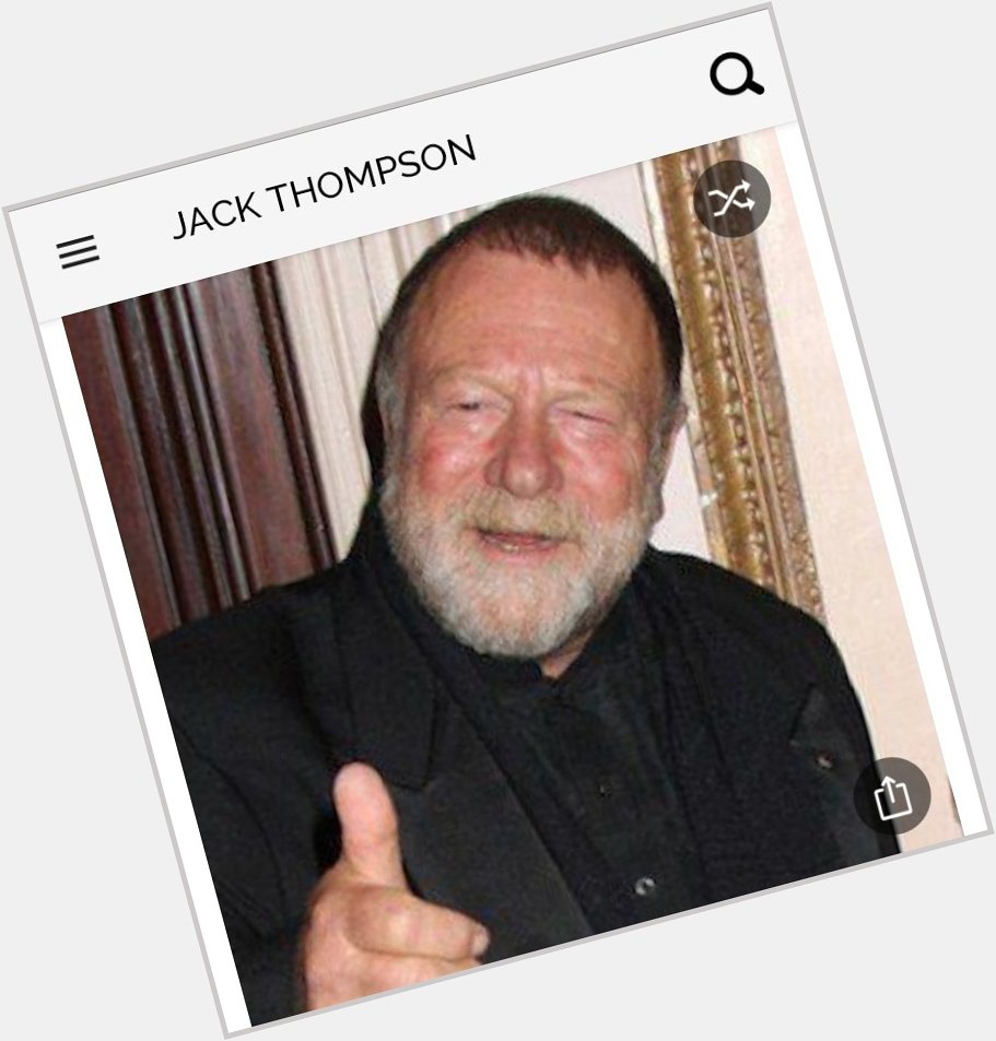 Happy birthday to this great actor.  Happy birthday to Jack Thompson 